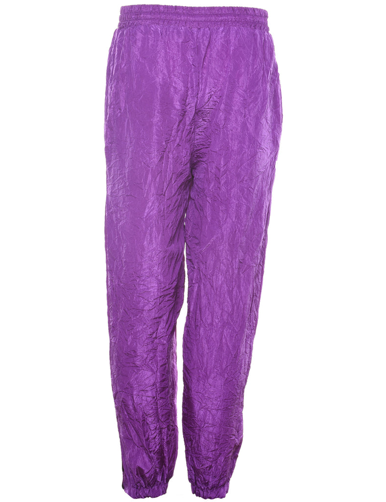 Purple 1980s Track Pants - W27 L30