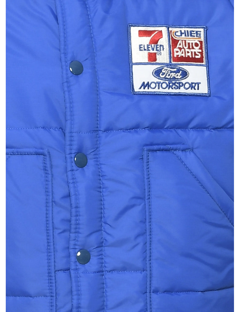 Quilted Blue Jacket - S