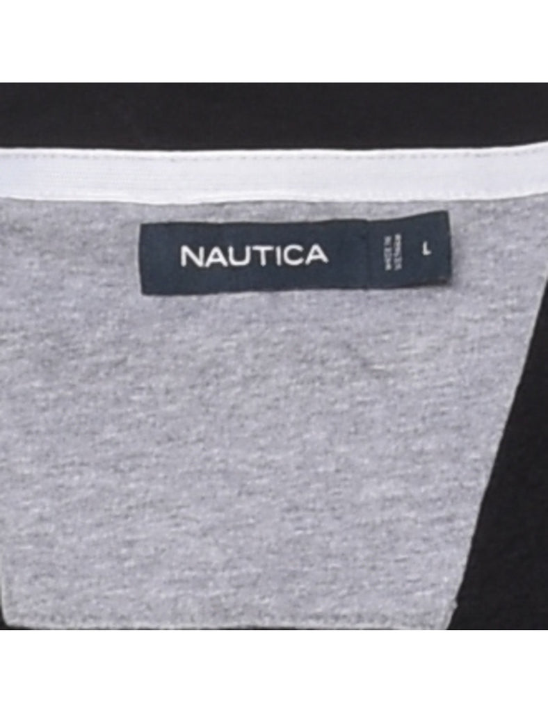 Ralph Lauren Black & Red Nautica Rugby Shirt - L
