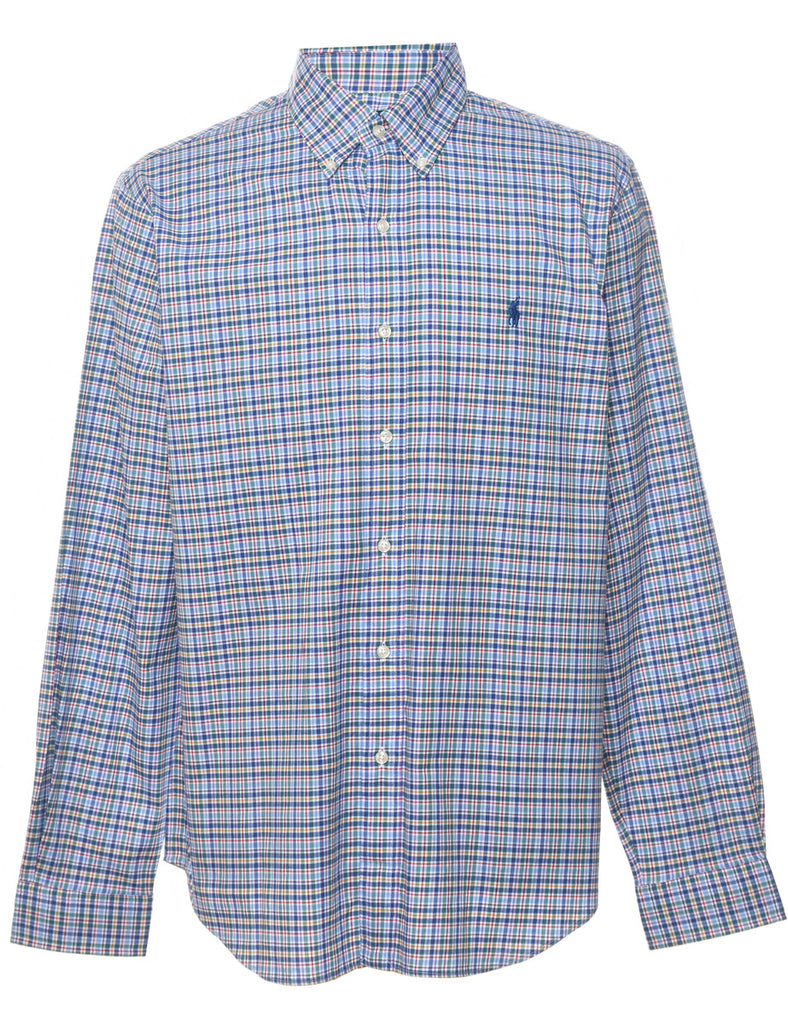 Ralph Lauren Blue Checked Shirt - L