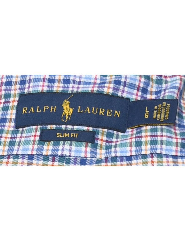 Ralph Lauren Blue Checked Shirt - L