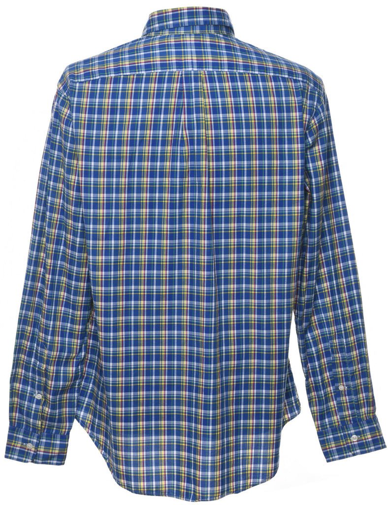 Ralph Lauren Checked Blue Shirt - L