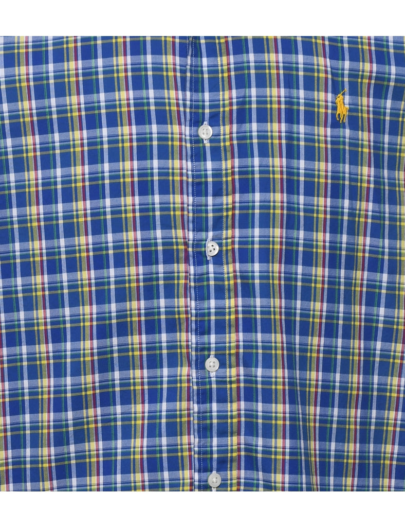 Ralph Lauren Checked Blue Shirt - L