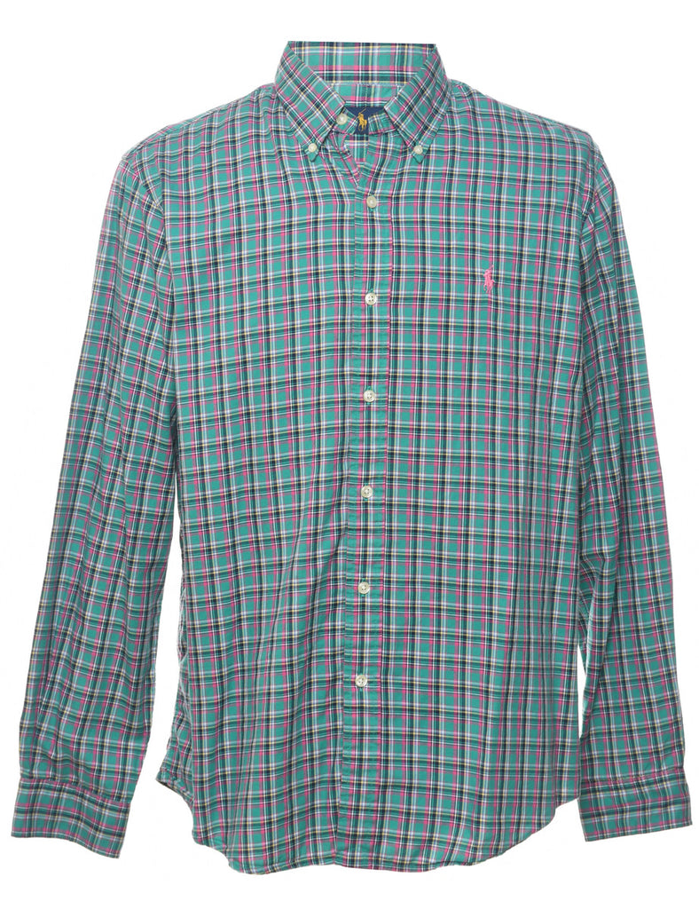 Ralph Lauren Purple & Green Checked Shirt - L
