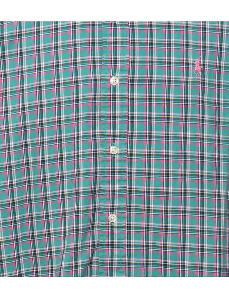 Ralph Lauren Purple & Green Checked Shirt - L