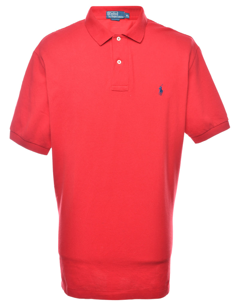 Ralph Lauren Red Short-Sleeve Polo Shirt - XL