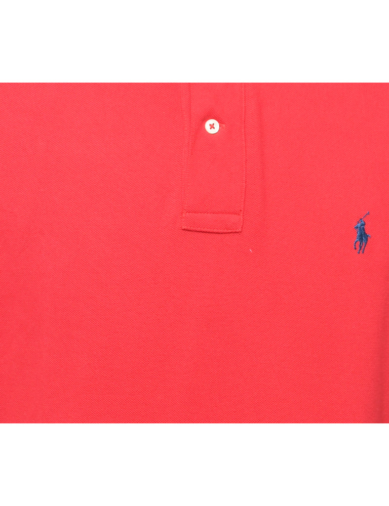 Ralph Lauren Red Short-Sleeve Polo Shirt - XL