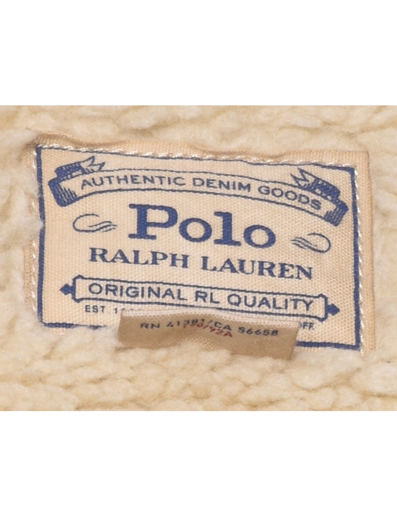 Ralph Lauren Shearling Denim Jacket - S