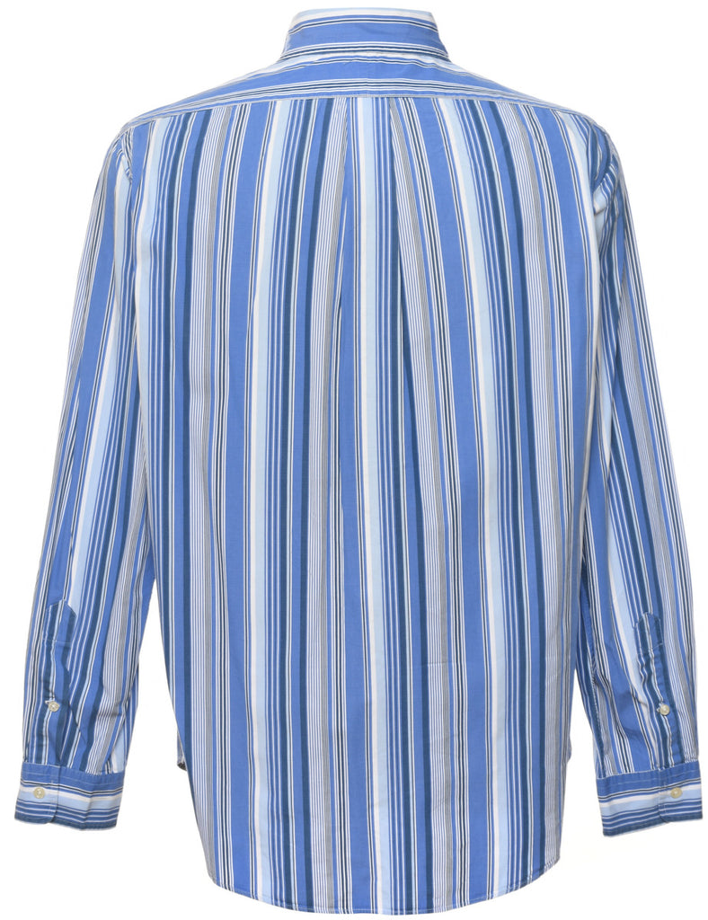 Ralph Lauren Striped Blue Shirt - L