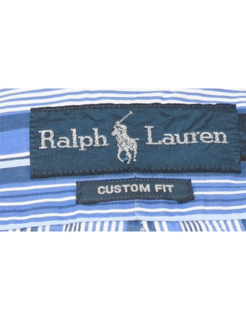 Ralph Lauren Striped Blue Shirt - L