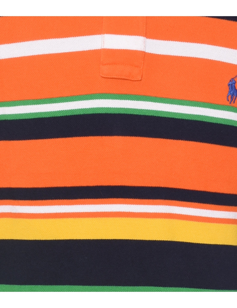 Ralph Lauren Striped Multi-Colour Polo Shirt - XL