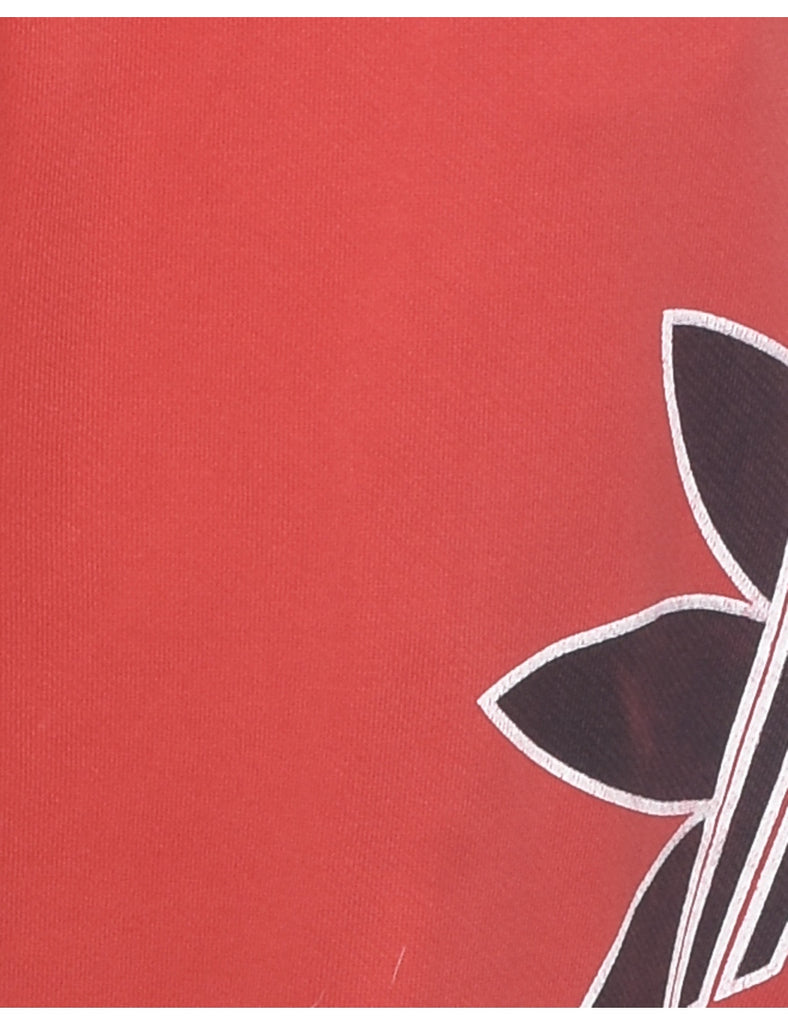 Red Adidas Jogging Bottoms - W26 L30