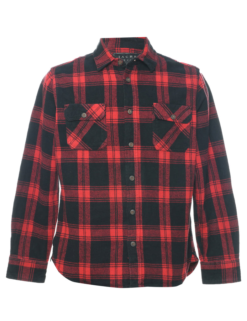 Red & Black Checked Shirt - M