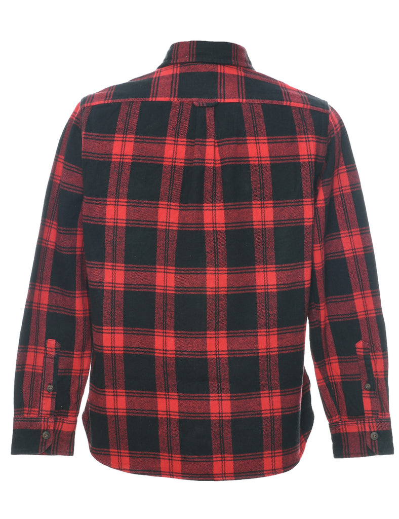 Red & Black Checked Shirt - M