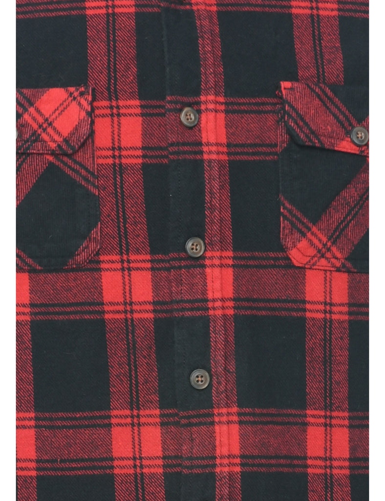 Red & Black Checked Shirt - M