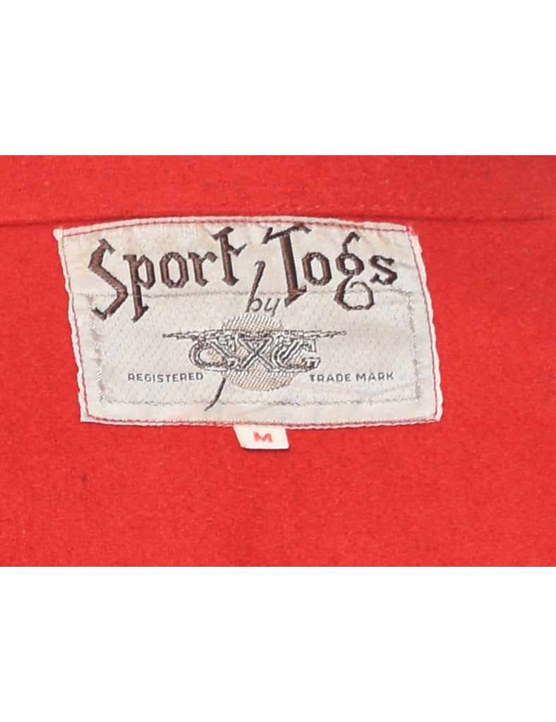 Red Winter Fleece Shirt - M