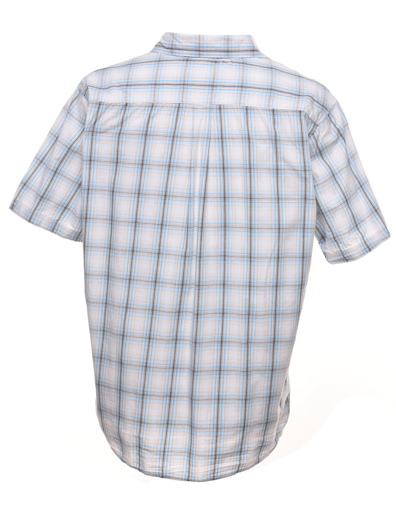 Short Sleeve Checked Shirt - L