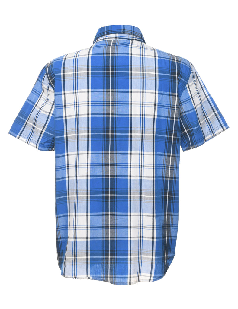 Short Sleeve Checked Shirt - L