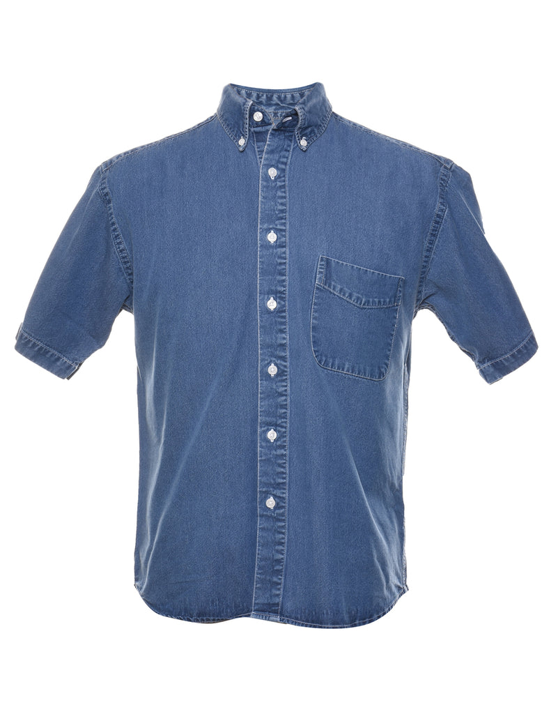 Short Sleeve Denim Shirt - M