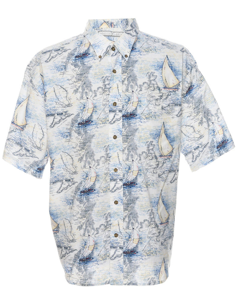 Short Sleeve Hawaiian Shirt - XXL