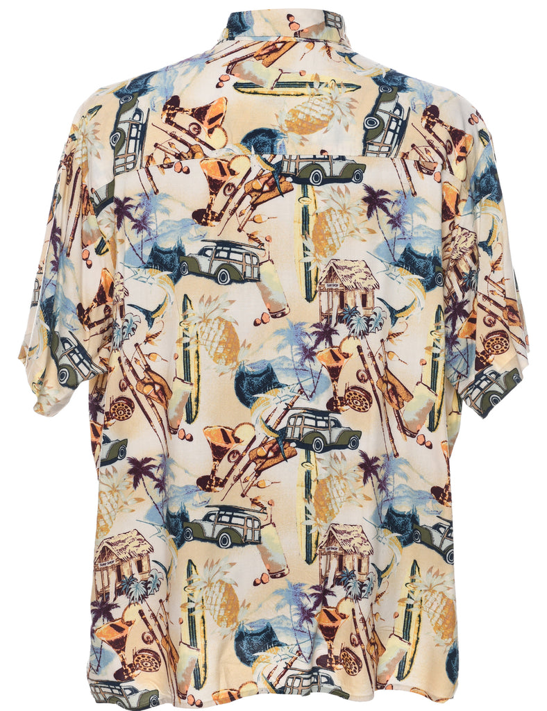 Short Sleeve Hawaiian Shirt - XL