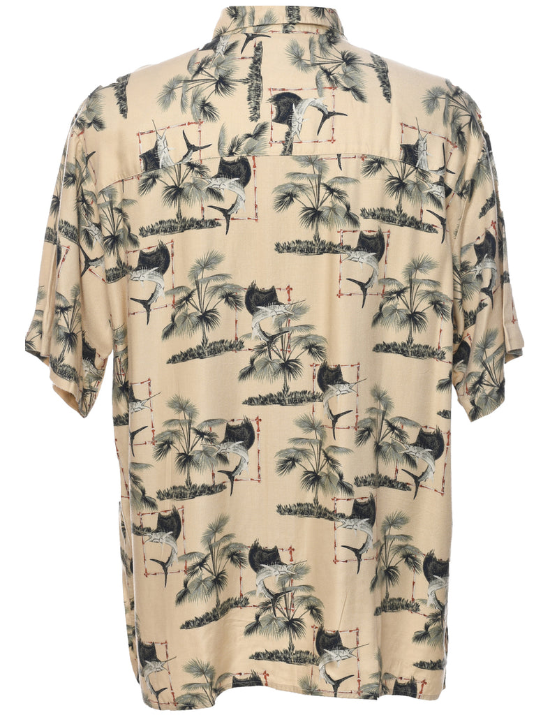 Short Sleeve Hawaiian Shirt - L