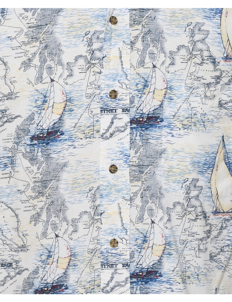 Short Sleeve Hawaiian Shirt - XXL