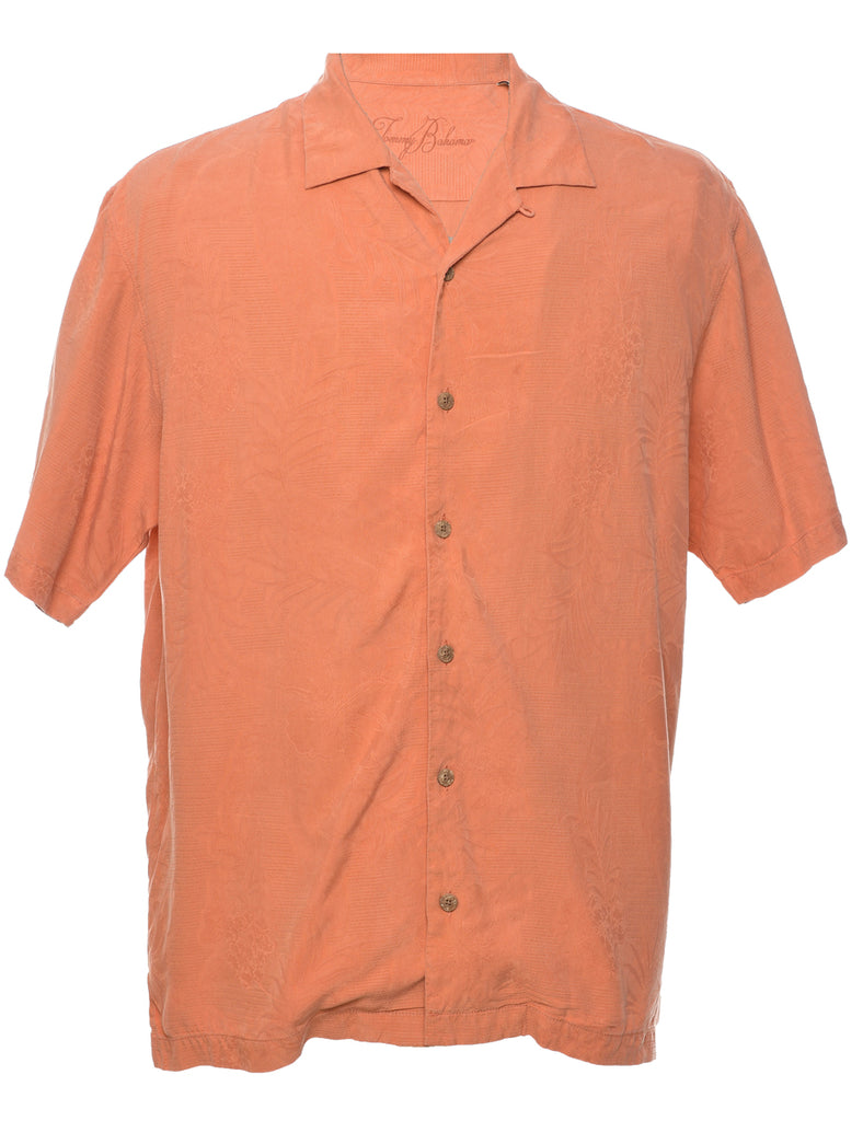 Silk Floral Hawaiian Shirt - M