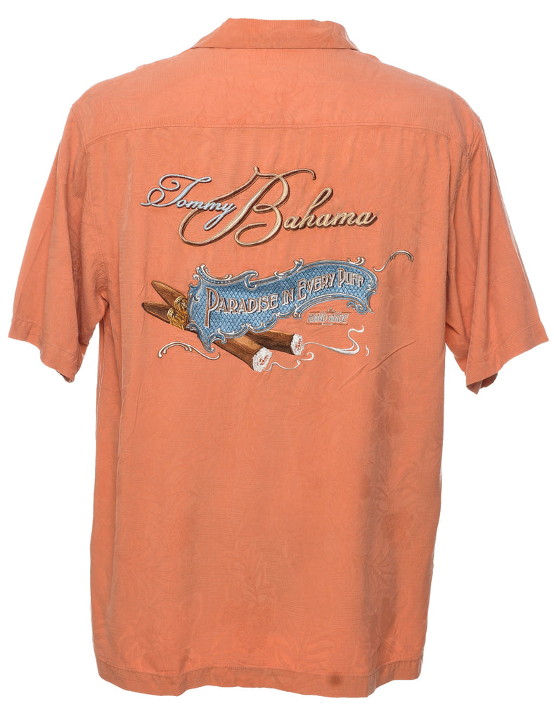 Silk Floral Hawaiian Shirt - M