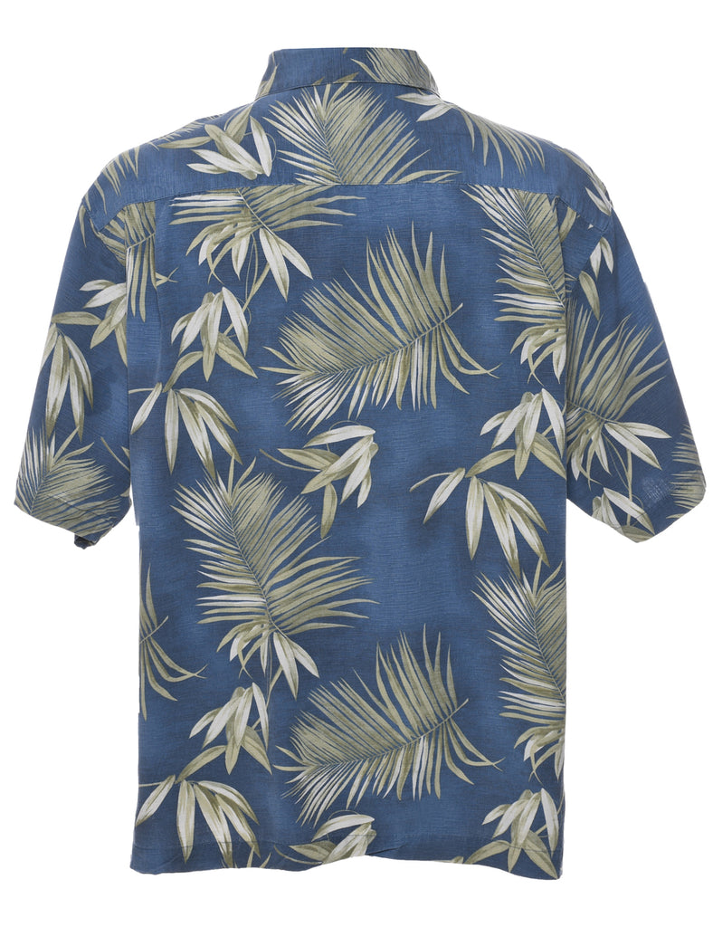 Silk Foliage Hawaiian Shirt - L