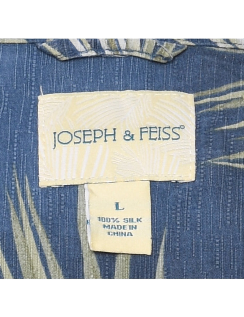 Silk Foliage Hawaiian Shirt - L