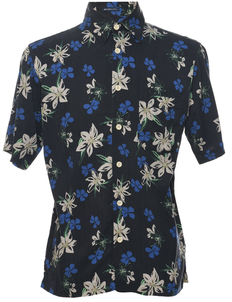 Silk Izod Hawaiian Shirt - S