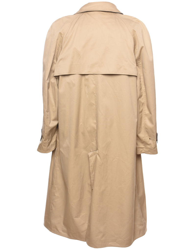 Single Breasted Beige Classic Trench Coat - XL