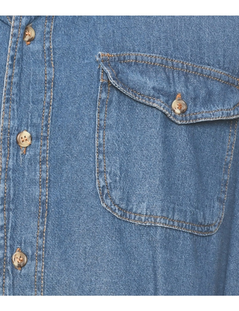 Sleeveless Denim Shirt - XXL