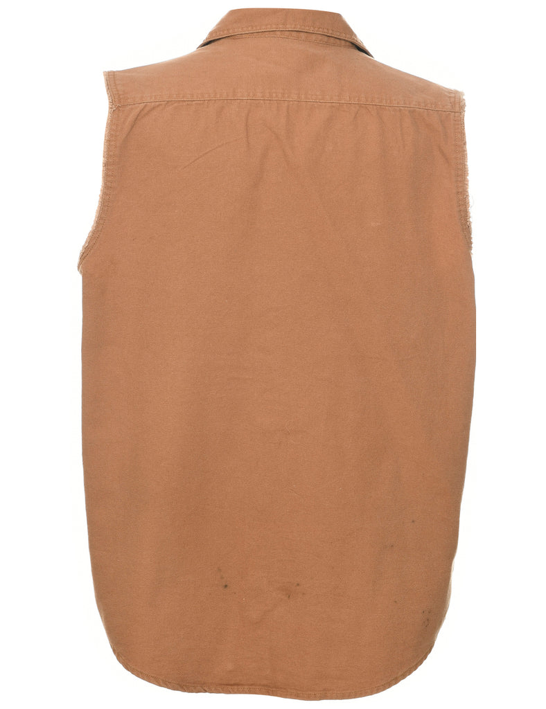 Sleeveless Workwear Denim Shirt - L