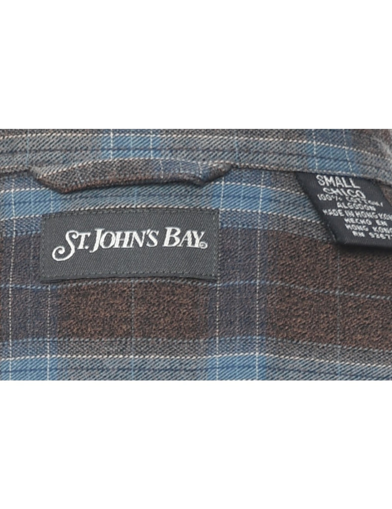 St John's Bay Checked Shirt - S