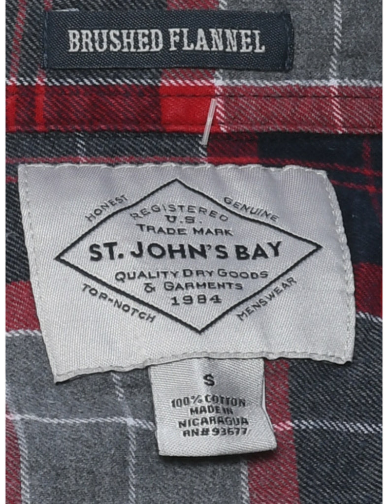 St John's Bay Checked Shirt - S