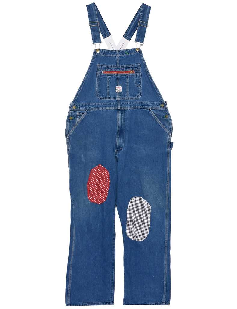 Stone Wash Dungaree Salopettes - XL