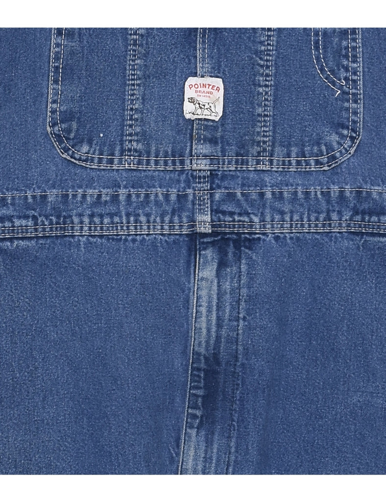 Stone Wash Dungaree Salopettes - XL
