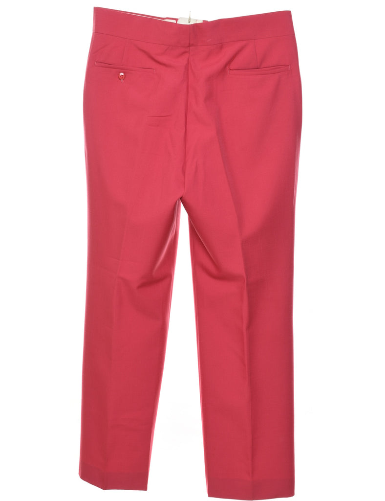 Straight-Fit Pink Classic Trousers - W38 L31