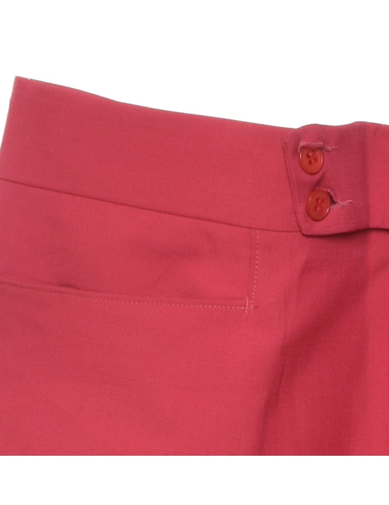 Straight-Fit Pink Classic Trousers - W38 L31