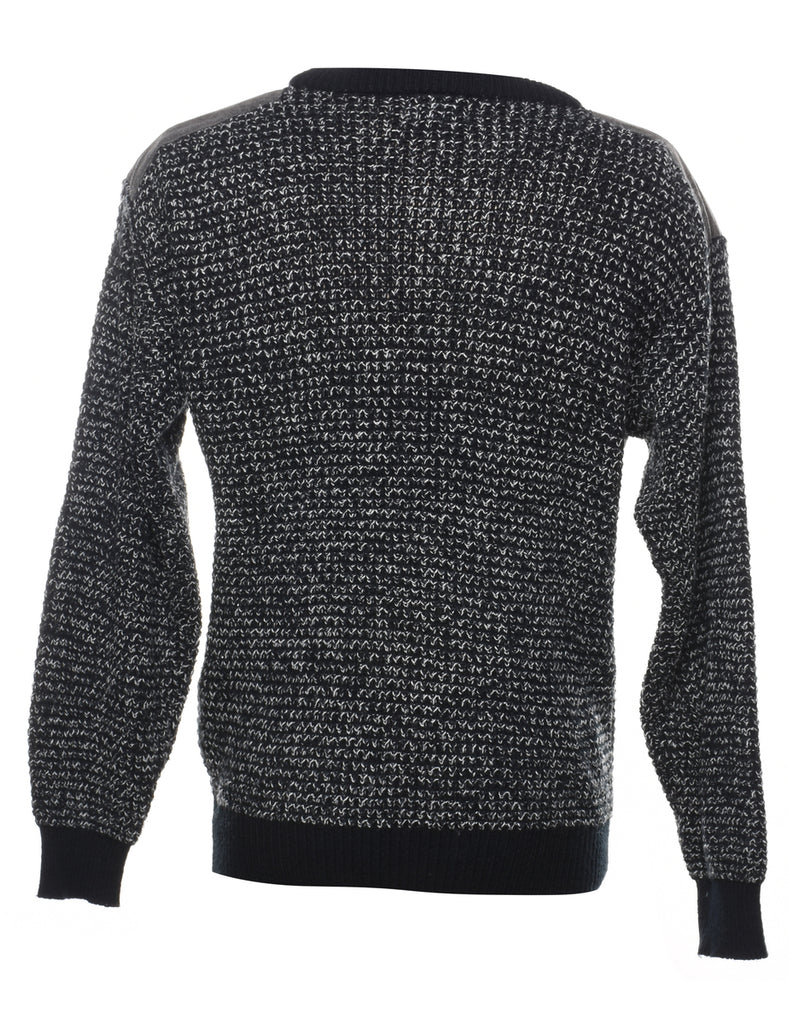 Striped Black Jumper - S