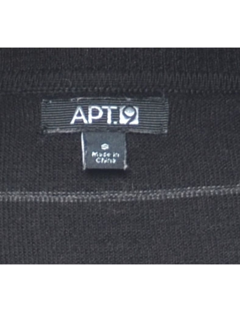 Striped Black Jumper - S