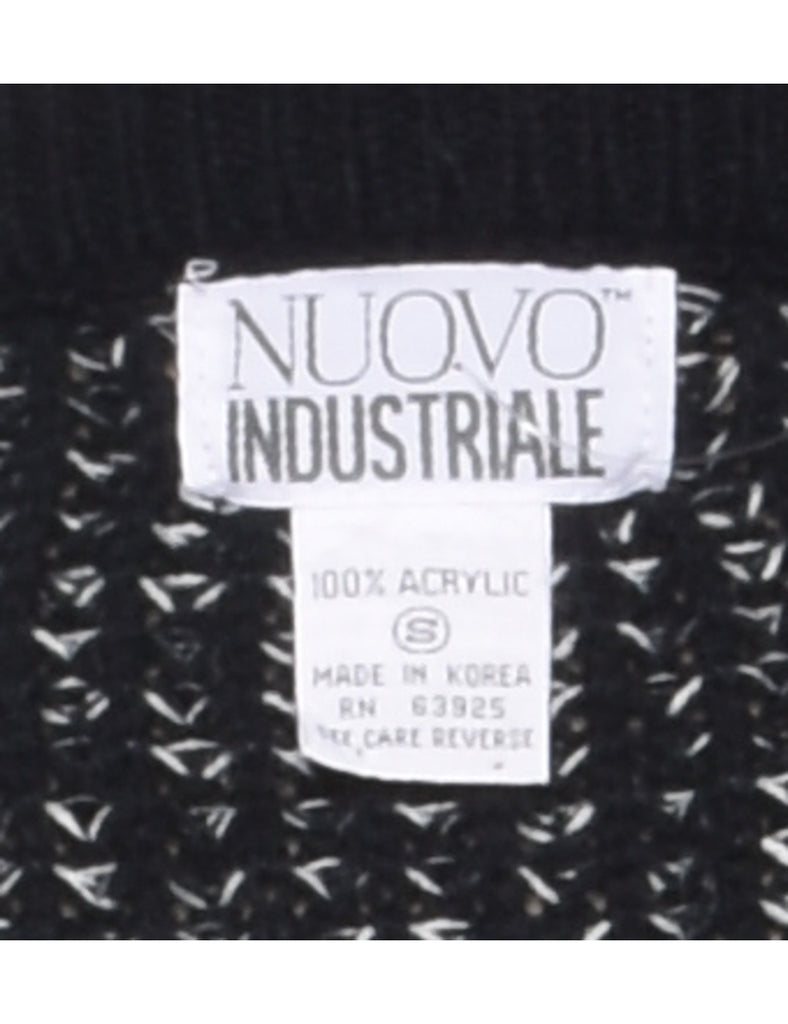 Striped Black Jumper - S