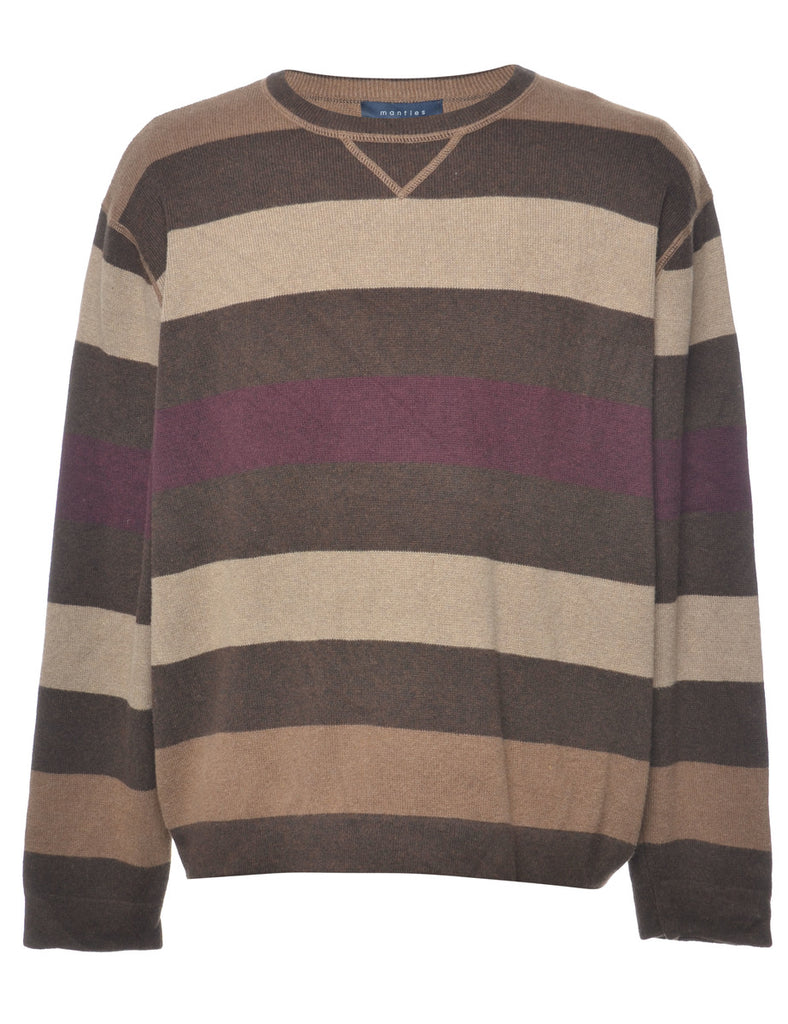 Striped Pattern Jumper - L