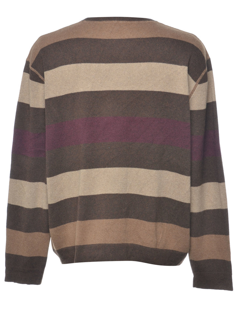 Striped Pattern Jumper - L