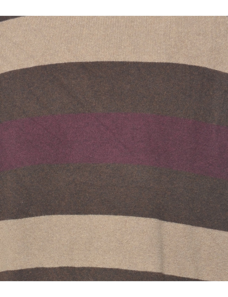 Striped Pattern Jumper - L