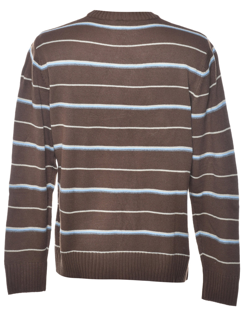 Striped Print Jumper - L