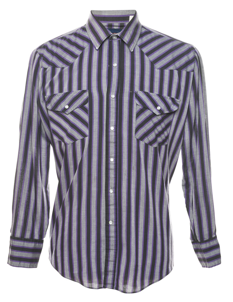 Striped Western Shirt - L