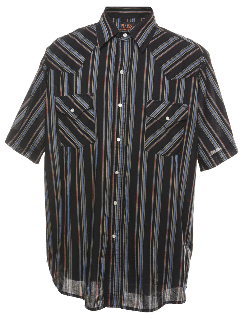 Striped Western Shirt - L